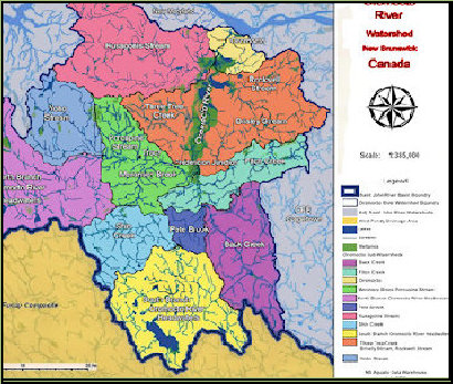 Oromocto Watershed Map